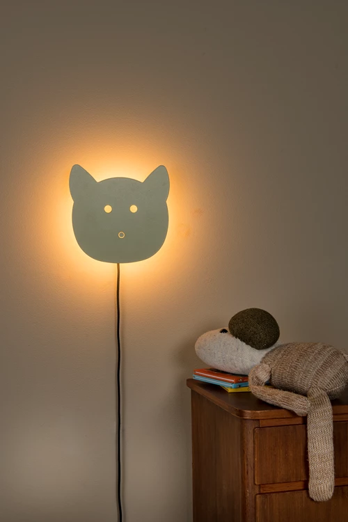 Lucide CHARLIE - Wandlamp Kinderkamer - LED Dimb. - 1x7W 2700K - Groen - sfeer 1